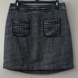 LOFT Petite Tweed Pocket Skirt